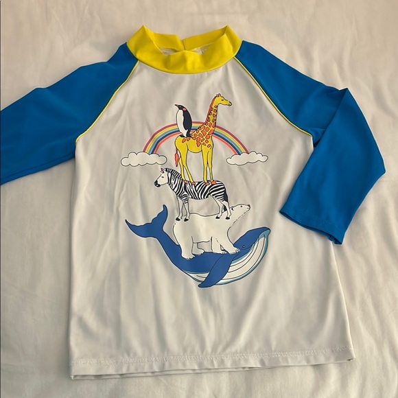 Starry Steer: An American Icon Kids Swim Shirt main image 0